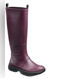 Burgundy Field Outdoor Rain Boots